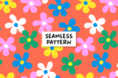 Colorful Flowers Seamless Pattern Spring Floral Background. Product Image 1