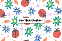 Ladybug seamless pattern. Ladybug pattern. Product Image 1