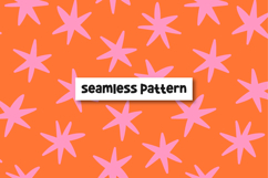 Pink Stars Seamless Pattern Stars Background Product Image 1