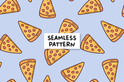 Pizza Seamless Pattern. Pizza Digital Paper Product Image 1