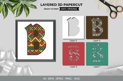 Pattern B Layered Papercut Product Image 1