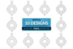 Pattern Arabesque Ornament Christmas Lasercut Product Image 1