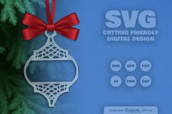 Pattern Arabesque Split Ornament Christmas Lasercut Product Image 2