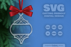 Pattern Arabesque Split Ornament Christmas Lasercut Product Image 3