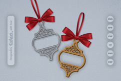 Pattern Arabesque Split Ornament Christmas Lasercut Product Image 2