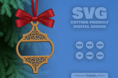 Pattern Arabesque Split Ornament Christmas Lasercut Product Image 8