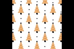 Pattern hand drawn christmas tree design 02 Product Image 2