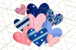 Valentine Hearts Clipart Glitter Heart PNG Patterned Graphic Product Image 4