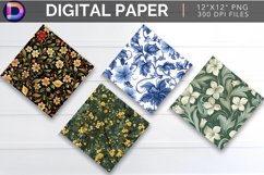 Pattern of Floral Digital Paper Product Image 1