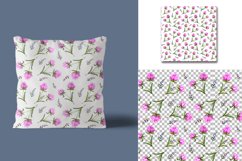 Seamless watercolor patterns of flowers and berries Product Image 4