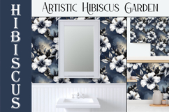 Hibiscus Seamless Patterns, Artistic Floral Surface Design Product Image 7