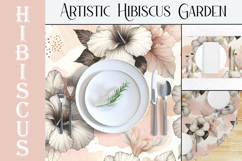 Hibiscus Seamless Patterns, Artistic Floral Surface Design Product Image 8