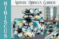 Hibiscus Seamless Patterns, Artistic Floral Surface Design Product Image 9
