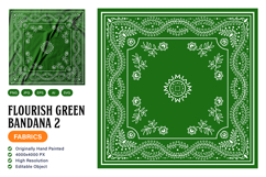 Flourish Green Bandana Product Image 1
