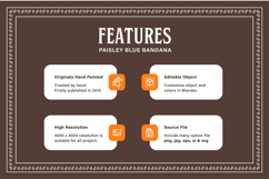 Flourish Brown Bandana Product Image 2