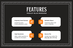 Paisley Black Bandana Product Image 2