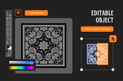 Paisley Black Bandana Product Image 3