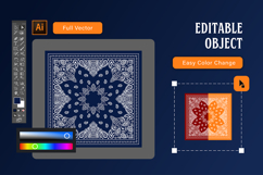 Paisley Blue Bandana Product Image 3