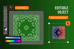 Flourish Green Bandana Product Image 2