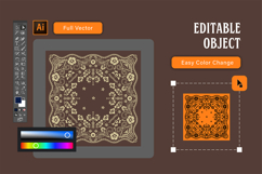 Flourish Brown Bandana Product Image 3