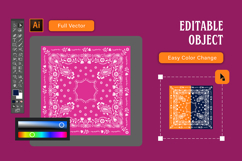 Paisley Floral Bandana Product Image 3