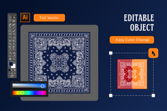 Paisley Blue Bandana Product Image 3