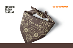 Flourish Brown Bandana Product Image 4