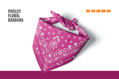 Paisley Floral Bandana Product Image 4