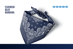 Paisley Blue Bandana Product Image 4
