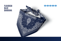 Paisley Blue Bandana Product Image 4