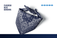 Paisley Blue Bandana Product Image 4