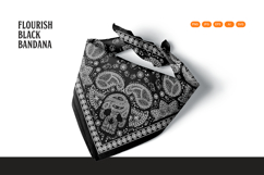 Paisley Black Bandana Product Image 4