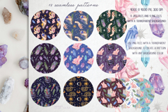 Mystical patterns watercolor pattern set Product Image 2