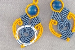 Micro Macrame Natural Stone Earrings YouTube Transcript Product Image 4