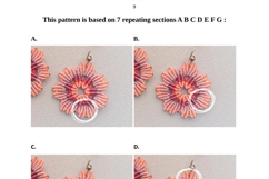 Micro Macrame Cute Flower Earrings YouTube Transcript Product Image 4