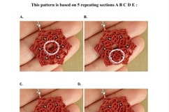 Micro Macrame Celtic Mandala Earrings YouTube Transcript Product Image 3
