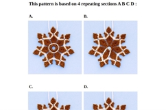 Micro Macrame Gingerbread Christmas Star YouTube Transcript Product Image 4