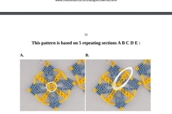 Micro Macrame Square Earrings DIY YouTube Transcript Product Image 4