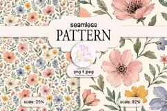 Wildflower Pattern Seamless - Digital Paper Product Image 1