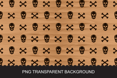 Seamless Skull and Crossbones Pattern Product Image 2