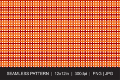Red Orange Plaid Seamless Pattern JPG, PNG Product Image 1