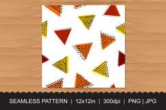 Abstract Memphis Triangle Pattern PNG JPG Product Image 2