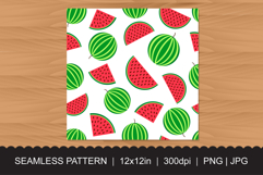 Seamless Watermelon Pattern - Fruit Print Surface Design Product Image 2