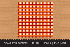 Red Orange Plaid Seamless Pattern JPG, PNG Product Image 2