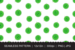 Seamless Watermelon Pattern - Fruit Print Surface Design Product Image 1