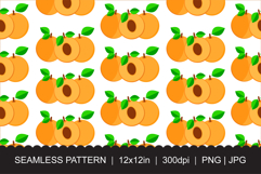 Seamless Apricot Pattern Product Image 1
