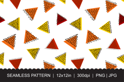 Abstract Memphis Triangle Pattern PNG JPG Product Image 1