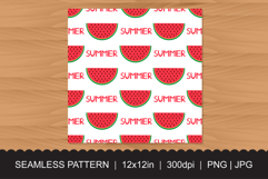 Seamless Watermelon Pattern - Fruit Print Surface Design Product Image 3