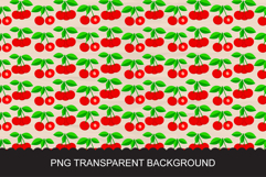 Seamless Cherry Pattern - Red Sweet Berries and Leaves Product Image 3