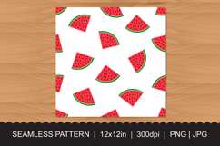Seamless Watermelon Pattern - Fruit Print Surface Design Product Image 3